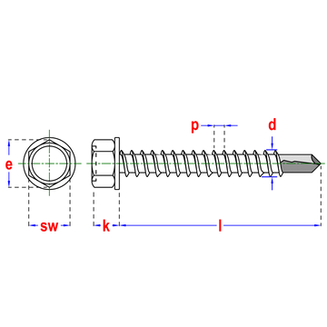 ZELF,SCHROEF A2 D,7504K Ø4,2X19 (7) - 200ST