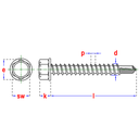 ZELF,SCHROEF A2 D,7504K Ø4,2X19 (7) - 200ST