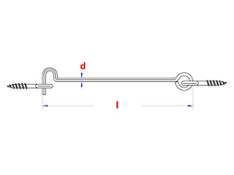 Windhaak 3.45x50mm (2st)