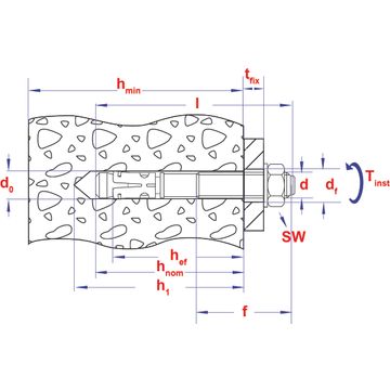 Smart keilanker SBZ M8X165/100-111 ZN (20st)