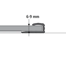 Cando eindprofiel voor laminaat zwart 6-9mm - 950mm