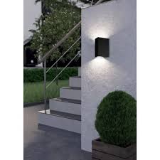 Eglo Scogliera-E wandlamp recht outdoor zwart 2xGU10