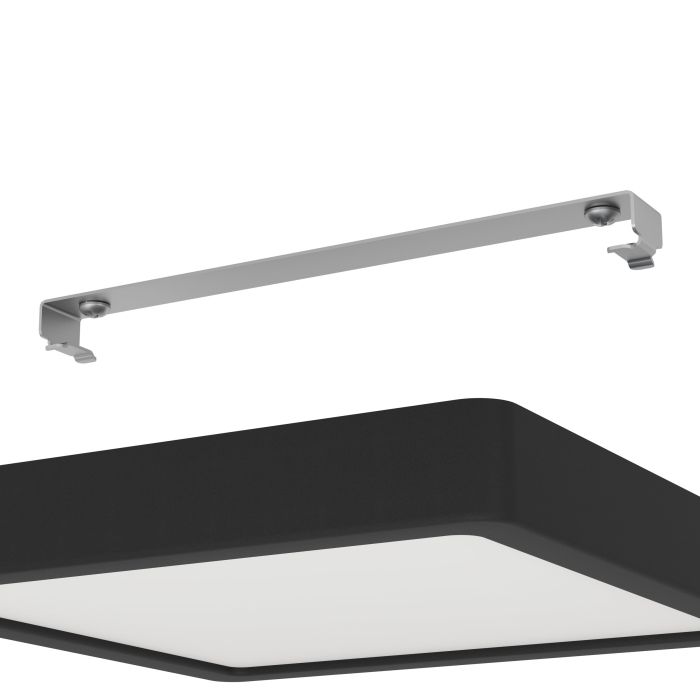 Fueva 5 opbouw 210x210mm zwart 3000K IP44