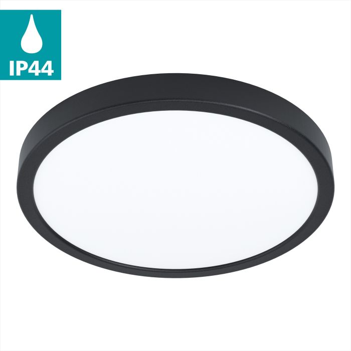 Eglo Fueva 5 LED opbouw 285mm zwart IP44 2400lm 3000K