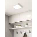 Eglo Fueva 5 LED opbouwarmatuur 210x210mm wit dimbaar IP44 2000lm 3000K