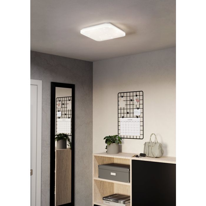 Eglo Frania-S LED wand-/plafondlamp 33x33cm kristal