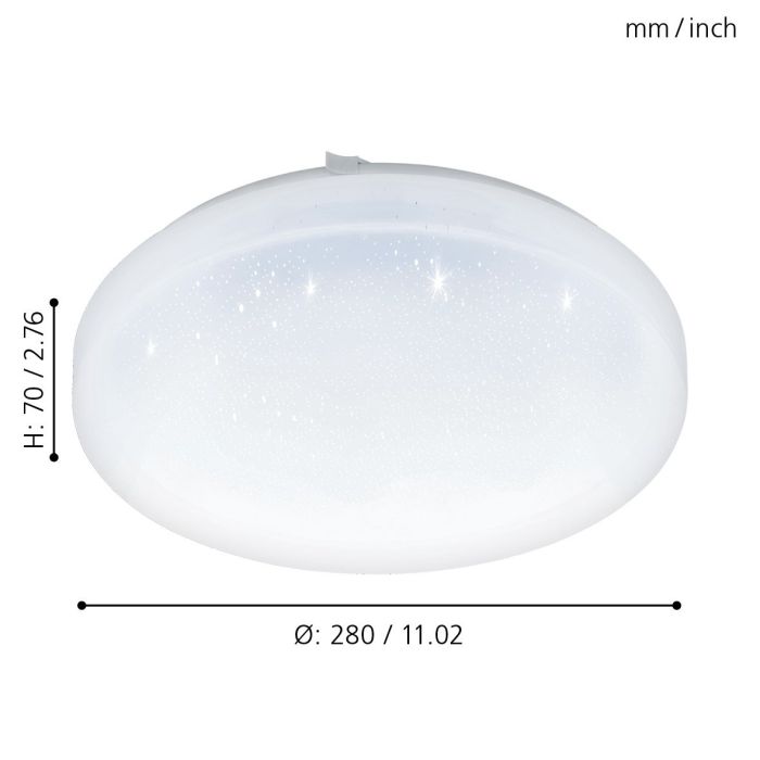 Eglo Frania-S LED wand/plafondlamp 280mm 11W 1100lm 3000K