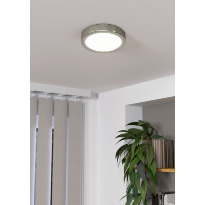 Eglo Fueva 5 LED opbouwarmatuur 160mm satijn 2000lm 3000K