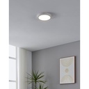 Eglo Fueva 5 LED opbouwarmatuur 210mm wit + sensor 2000lm 3000K
