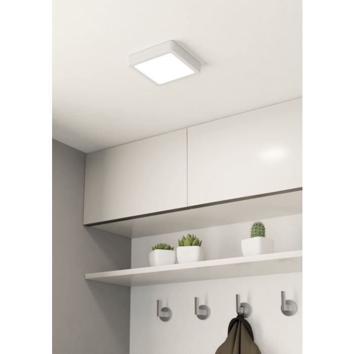 Eglo Fueva 5 opbouwarmatuur 160x160mm wit dimbaar 1350lm 3000K