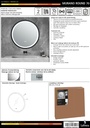Lafiness Murano LED spiegel rond m/zwarte rand 70cm