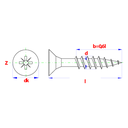 Spaanderplaatschroef VZK-Z Ø6,00x150 - 100st