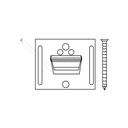 Klemmen met nagel 2.0mm (200st)