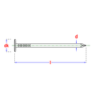 SCHALIENAGELS EBK D 1160B 3,00X25 VZN