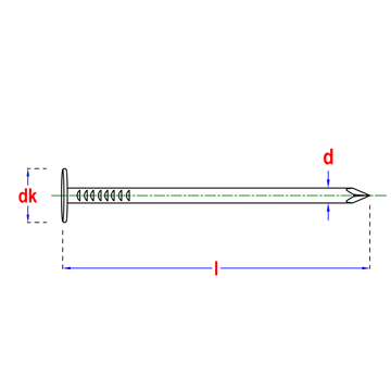 Schalienagel EBK D1160B 3.0x30mm