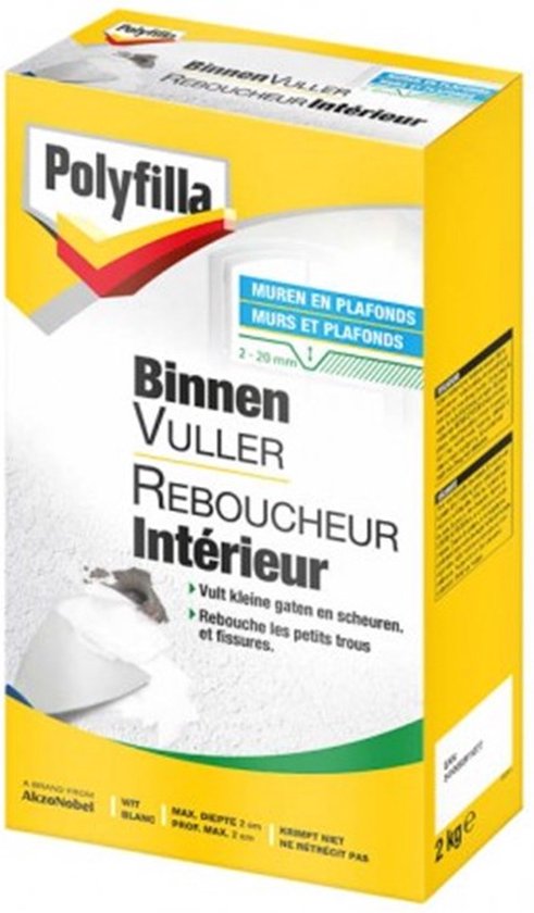 Polyfilla binnenvulmiddel (poeder) 2kg