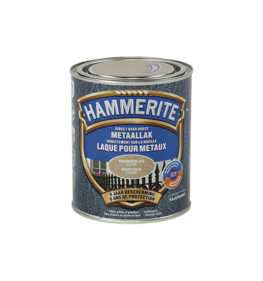 HAMMERITE HAMERSLAGLAK 750ML KOPER