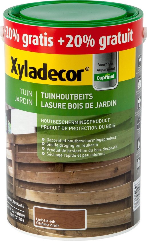 Xyladecor Tuinhoutbeits lichte eik promo 6L