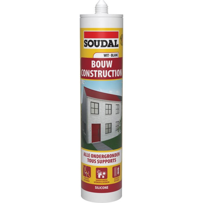 Soudal neutrale silicone wit - 310ML