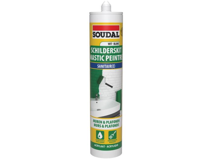 Soudal schilderskit sanitair wit 300ml