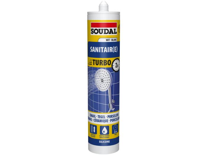 Soudal sanitaire silicone express wit - 310ml