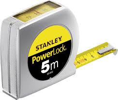 Stanley powerlock rolbandmaat 5m x 19mm m/ bovenkijkvenster