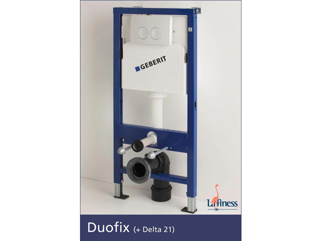 Geberit duofix + afdrukplaat Delta 21 wit