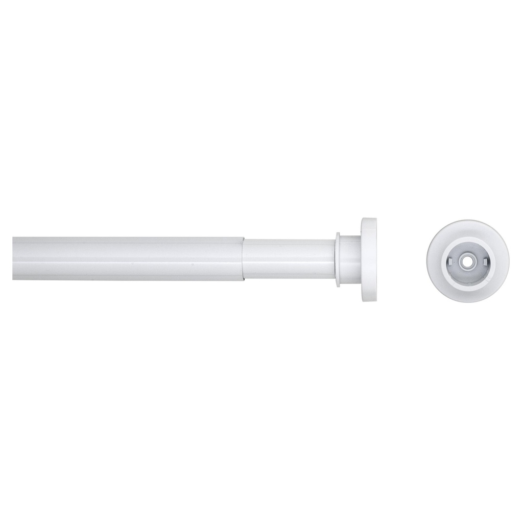 Seallux douchegordijnstang 122-220cm wit