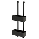 2-store hangend doucherek - zwart