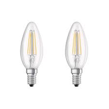 Osram LED lichtbron kaars E14 4W 470lm 2700K (2st)