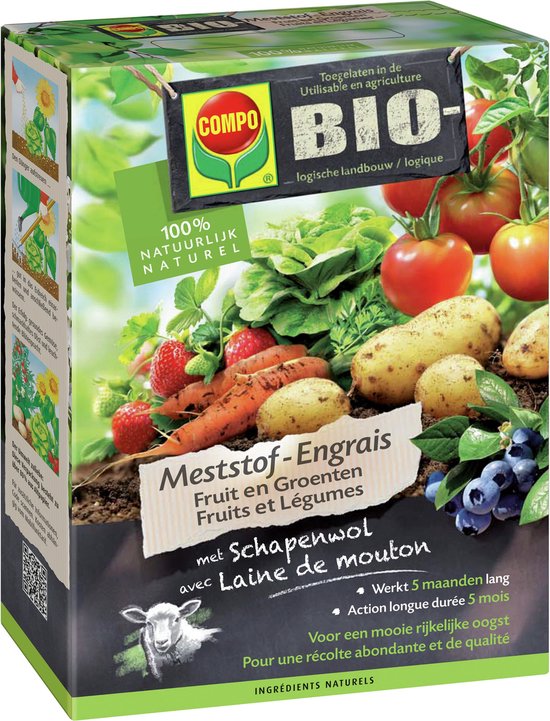 Compo bio meststof fruit & groenten 3,5KG