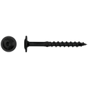 Flenskophoutschroef PFS T30 zwart 6.0x40mm (6st)