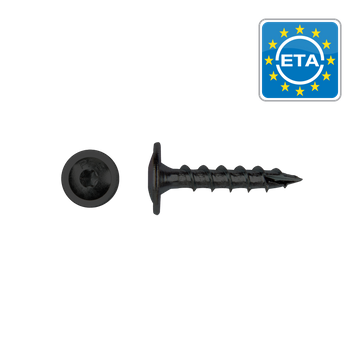 Flenskophoutschroef PFS T40 zwart 8.0x40mm (6st)