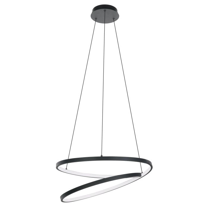 Eglo Ruotela LED hanglamp 550mm zwart 4800lm 3000K