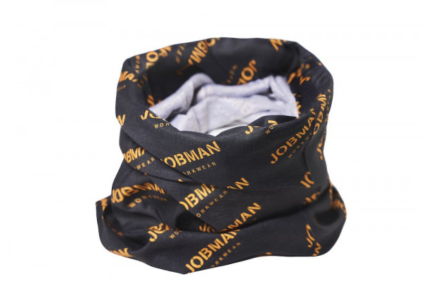 Jobman 9693 bandana one size zwart/oranje