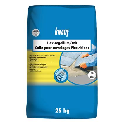 Knauf flex tegellijm C2TE - 25kg - grijs