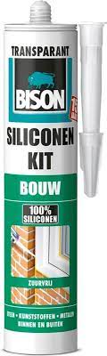 BISON SILICONEKIT BOUW 300ML KOKER TRANSPARANT