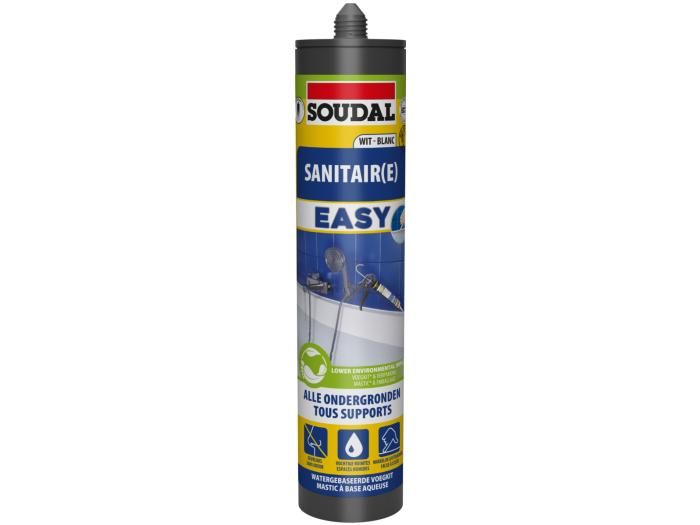 Soudal easy mastic sanitair wit - 290ml