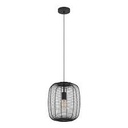 Eglo Rinroe hanglamp 1x E27 zwart/staal