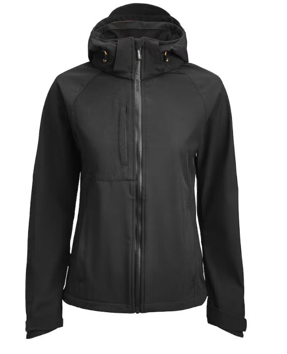 Jobman 1372 Dames softshell jas zwart