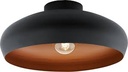 Eglo Mogano plafondlamp 400mm 1x E27 koper/zwart