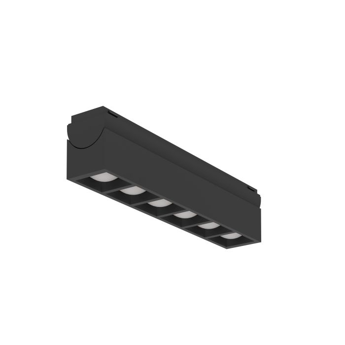 Eglo track plus railspot multi lens zwart 6,6W