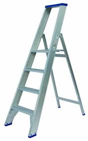 Solide professionele trapladder 4 treden