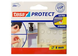 Tesa geluid buffer rond transparant 8mm