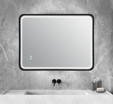 Lafiness Murano LED spiegel square m/zwarte rand 60x80cm