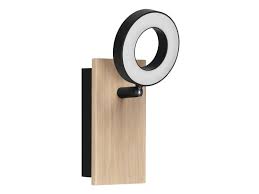 Eglo Rieveles spot 1x4,2W hout/zwart