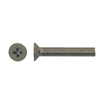 Metaalschroef m/verzonken kop inox M3x20mm (16st)