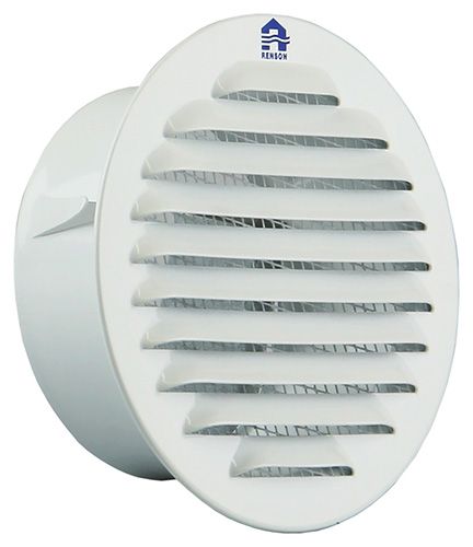 Renson 435/R inbouw schoepenrooster 100mm wit