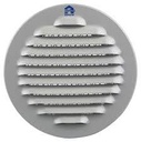 Renson 435R schoepenrooster inbouw rond 80mm RAL 9006