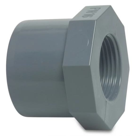 Druk pvc inlijmring 63mm x 4/4